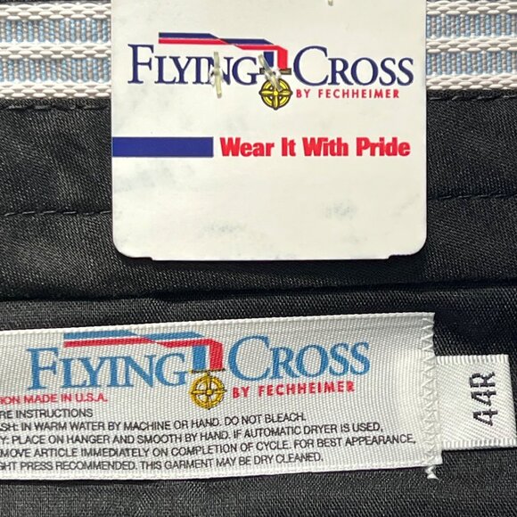 Flying Cross Men's Regular Fit Classic Style Navy Dacron Pants Size 44x30 NWT - Picture 7 of 12
